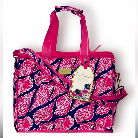 Lilly Pulitzer Beach Cooler in CUTE AS SHELL Summer Beach Bag NEW - Picture 1 of 6